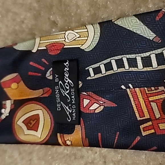 Firemen Tie Designs By A. Rogers Hand Made - Picture 3 of 4